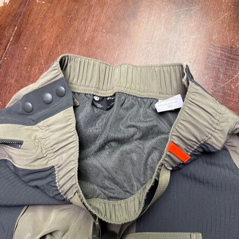 Under Armour Rush Utility Pants Mens Small Olive Green Snap Side 1366190
